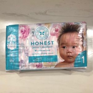 Honest size 1 35 count pack NWT rose print